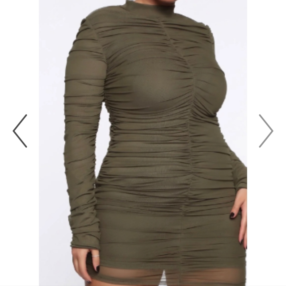 Roughed Mini dress